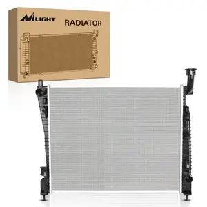 Nilight Aluminum Core Radiator - Leak-Tested, Heat Dissipation, Precision Fold Performance Replacement for Dodge Durango 2011-2020, Jeep Grand Cherokee 2011-2020 3.6L V6, 5.7L V8, 6.4L V8 AWD/RWD OEM Compatible