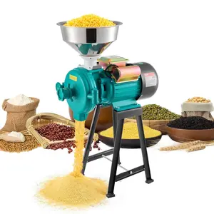 【Father's Day】VEVOR Electric Grain Mill Grinder, 110 lbs/H Commercial Spice Grinders, 1500W Cast Iron Pulverizer Powder Machine with Non-Slip Rubber Feet, for Dry Grains, Spices, Cereals, Coffee, Corn & Pepper