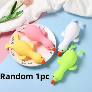 Cute Duck Squishy Toy, Soft Slow Rising Decompression Squeeze Fidget Toy, Random 1pc Stress Relief Toy, Perfect for Relaxing & Calming