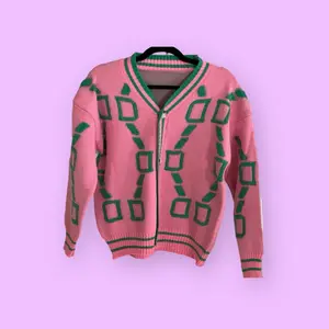 Pink Green Knitwear Women's Cardigan