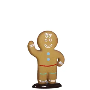 Boy Gingerbread Cookie Over Sized Statue