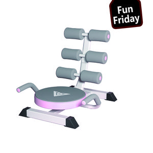 Adjustable Multi-Functional Ab Trainer Home Gym Sit Up Machine Abdominal Exercise Bench Full Body Workout Chair with Tensile Band & Grip Strength Tester