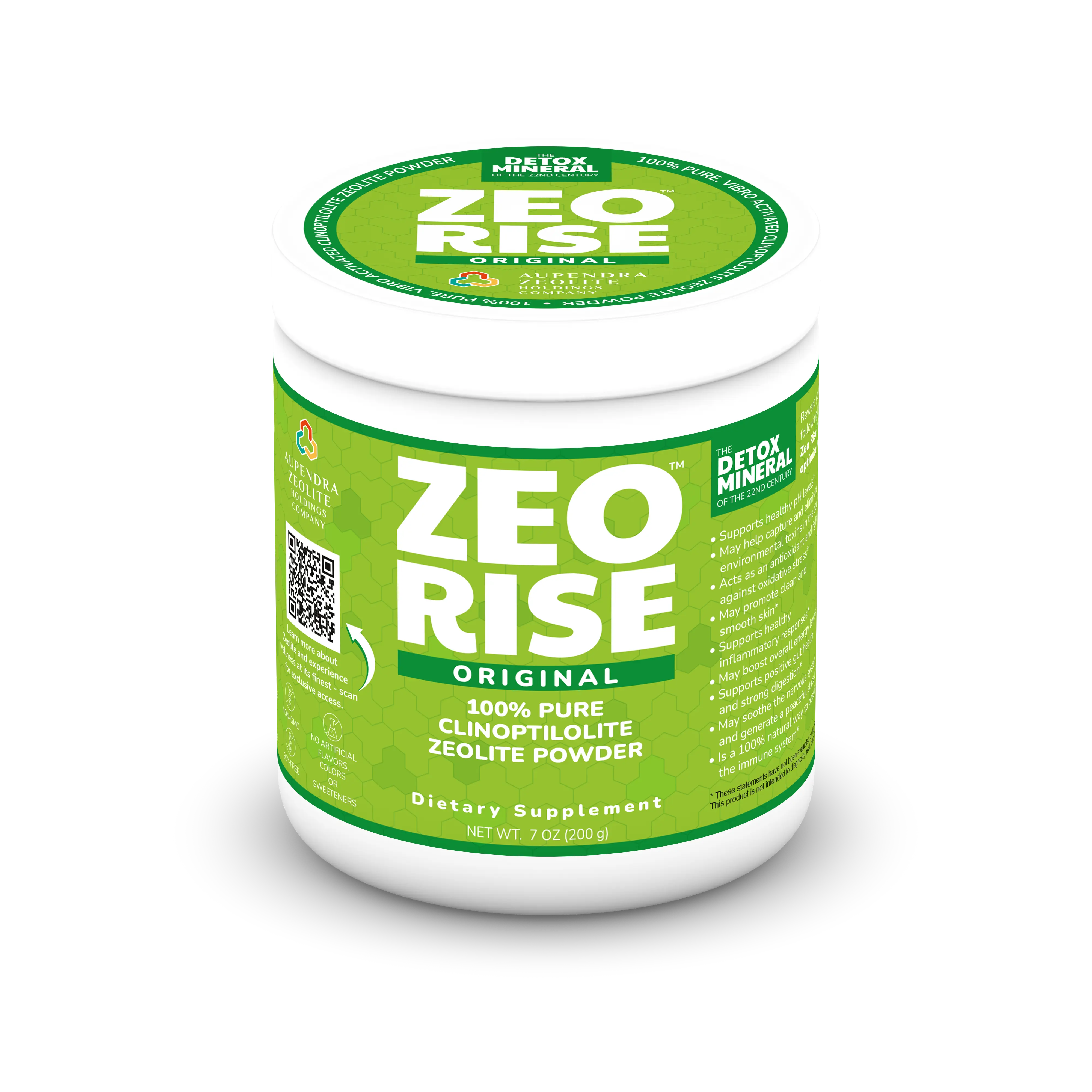 ZEORISE [Original] - 100% Natural Alkaline Zeolite Powder (VAM technology activated, Unflavored, 7.2 oz)