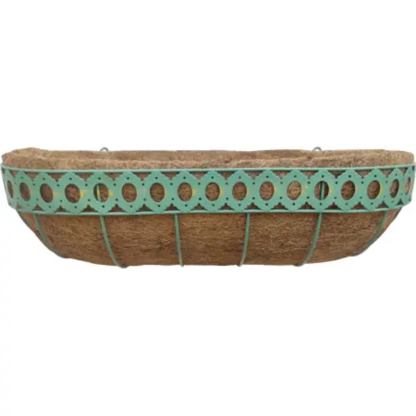 Austram 781031 24 in. Queen Anne Trough Planter, Green