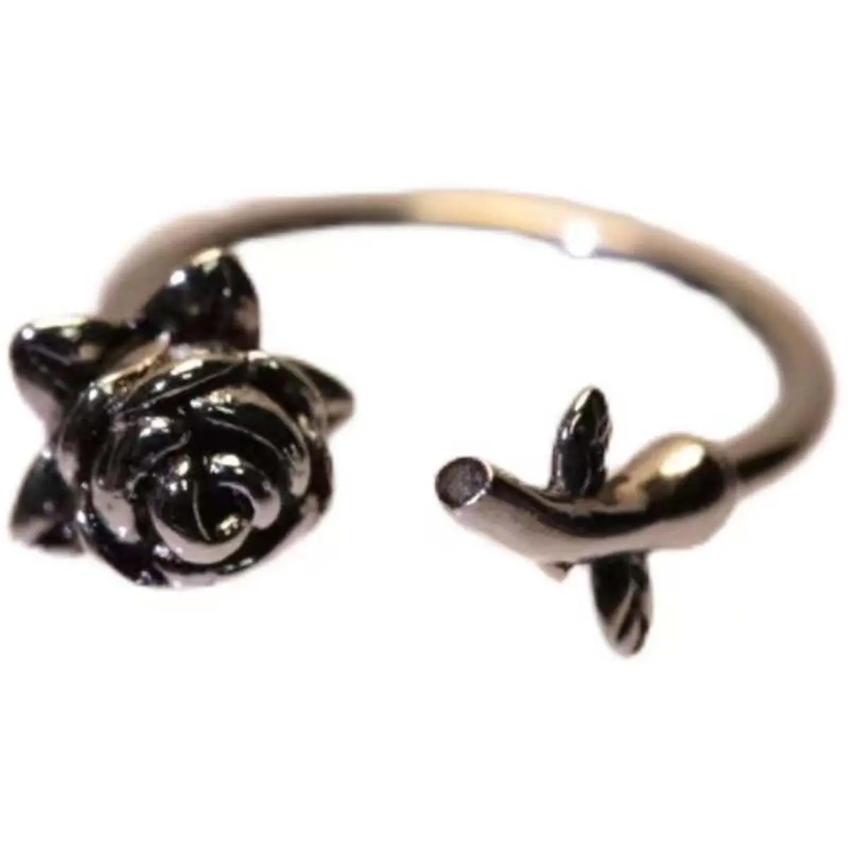 Personalized small multi-functional old rose lip ring horseshoe ring retro fashion simple unique jewelry