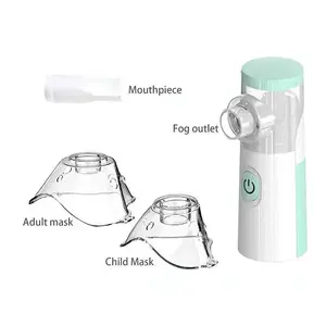 2025 Upgrade Portable Nebulizer for Adults & Kids Ultra-Fine Mist for Easy Breathing Sleep Travel Use Fast Effective Relief for Congestion Cough Asthma Daily Green