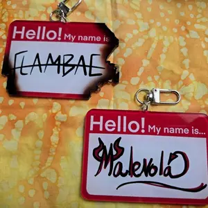 DISPATCH Hero Name Tags Acrylic Keychain