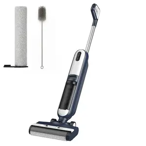 Wet Dry Vacuum Cleaner with LCD Smart Display, Cordless All-in-One Vac Mop with Self-Cleaning System, Dual Water Tank, Tangle-Free Brush, 35Min