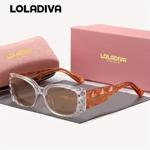 LolaDiva Unisex Casual Full Frame Anti-Reflection Square Sunglasses Suitable for fashionable dressing and driving UV400