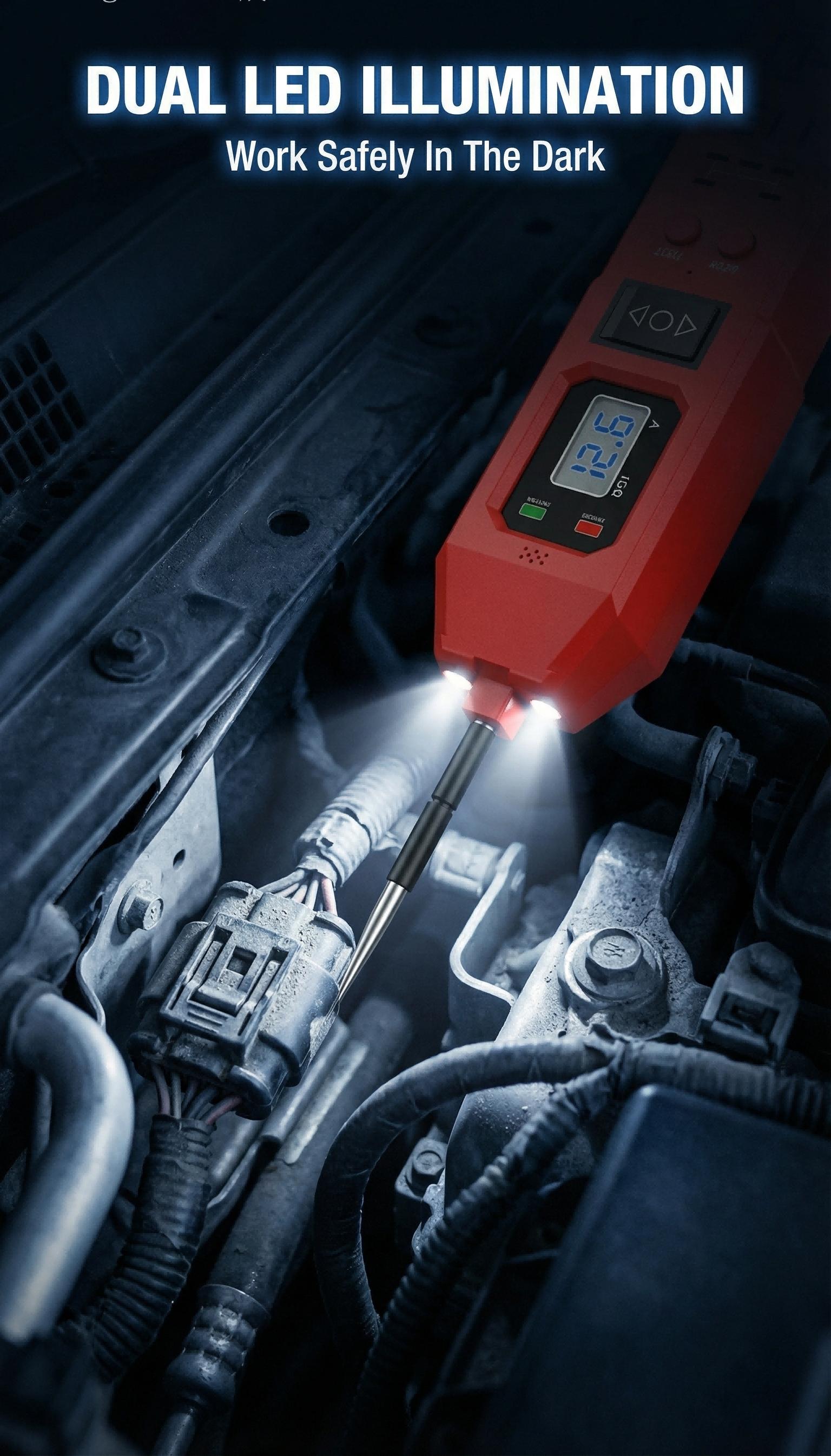 3 in 1 Power Circuit Probe Tester,3.5-36V DC Circuit Tester Automotive,Test Light,relay tester , Fuse & Voltage Tester,Automotive Short Circuit Breake Finder Electrical Tools