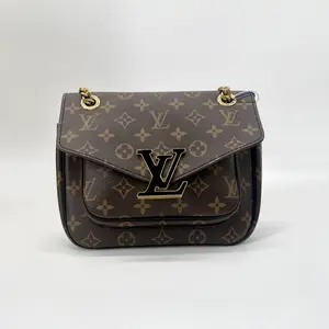 Pre-owned Louis Vuitton Monogram Messenger Bags LV Passy Coated Brown Shoulder Bag
