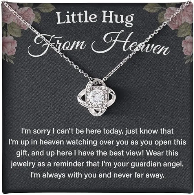 Hug From Heaven Necklace, Gift From Heaven Christmas Birthday, Wedding Keepsake Letter From Heaven, Sympathy Condolence Gift Loved One Bereavement