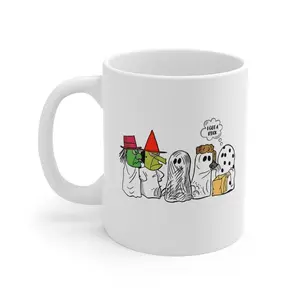 I Got A Rock Meme Ceramic Mug, Great Pumpkin Believer Halloween 1966 Mug
