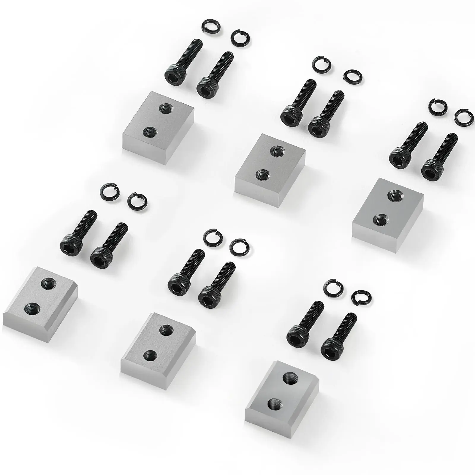 【summerfinds】VEVOR Electric Rebar Cutter Blade, 6 PCS 16mm(5/8 Inch) Cutting Diameter, HRC58-60 Hard Hydraulic Rebar Blade Replacement Jaw Blades with 12 Hexagon Screw and 12 Spring Washer, for Model RC-16