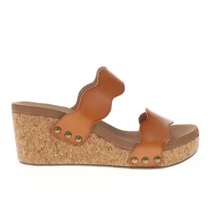 Corkys Womens Obviously Studded Slide Casual Sandals Casual Mid Heel 2-3" - Brown