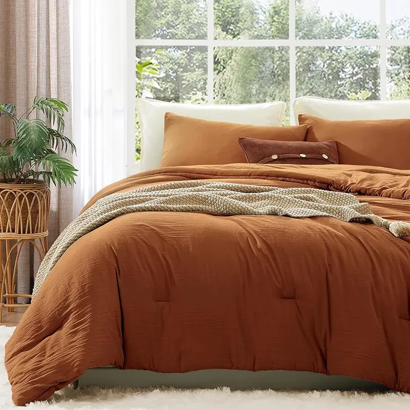 Queen Comforter Set - 3 Pieces Prewashed Olive Green Comforter Soft Lightweight for All Seasons,Down Alternative Comforters Queen Size with 2 Pillow Shams