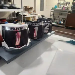 Motocuts plate with decal