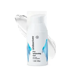 Smileactives - Teeth Whitening Gel for Toothpaste with Clinical-Grade Hydrogen Peroxide, Tooth Stain Remover for White Teeth, Dentist Quality Pro Whitening Gel to Remove Stains, Stocking Stuffers Idea for Women