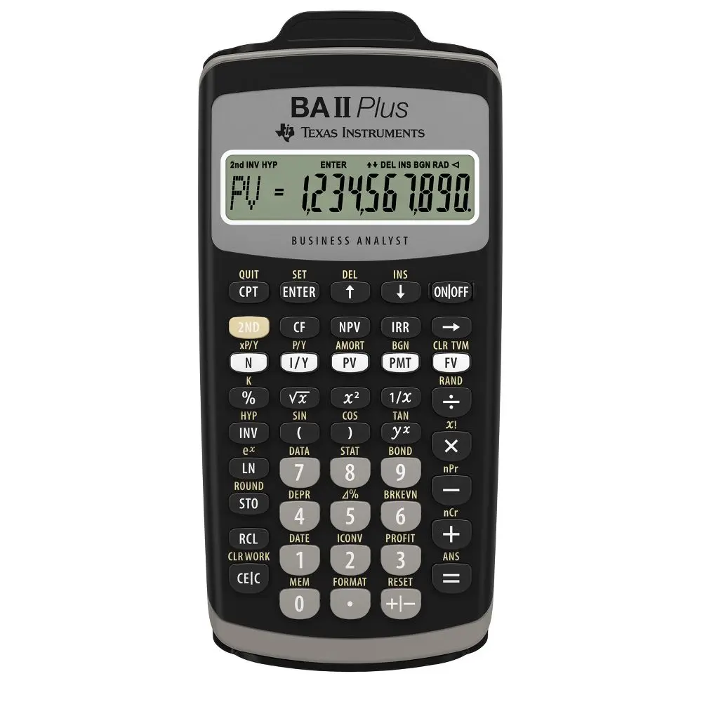 Texas Instruments BAII Plus Calculator Texas Instruments BAII Plus Calculator