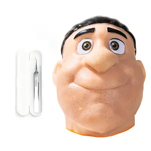 1pc Adult Stress Relief Pimple Pop Toy, Realistic Blackhead Squeeze Face Simulator, Soft Squishy Silicone Nose Popping Fun Sensory Toy, Stress Relief Fidget