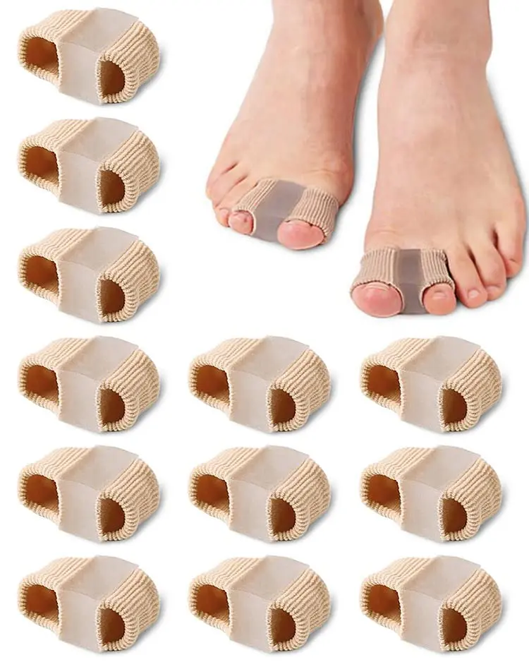 Gel Toe Separators & Bunion Corrector for Women & Men - Adjustable 2-Loop Design for Overlapping Toes Hammer Toe Relief and Toe Straightening