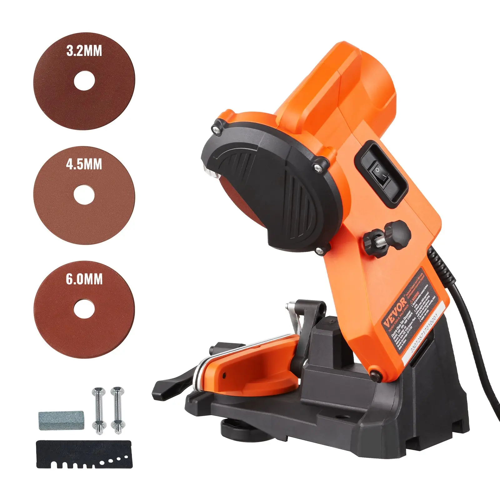 【Summerfinds】VEVOR Electric Chainsaw Sharpener, 140W Electric Saw Chain Blade Sharpener 5700RPM, Professional Bench Chain Saw Sharpening Tool with 3 Grinding Wheels Fit 0.25" to 0.404" Pitch Chains