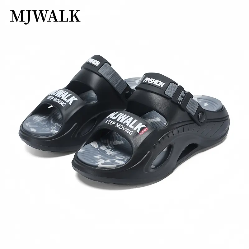[MJWALK] Men's Ultra-Soft EVA Sports Sandals, Trendy Slip-On Slides Sandals, All-Day Comfort, Breathable Anti-Slip, Easy-to-Clean Indoor & Outdoor Footwear, Trendy Sandals