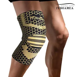 IYDoaMea 1 PC Copper Plus Size Knee Braces For Men And Women (Order A Size Up) - Knee Compression Sleeves With Copper Ions Infused Fiber For Running, Hiking, Working