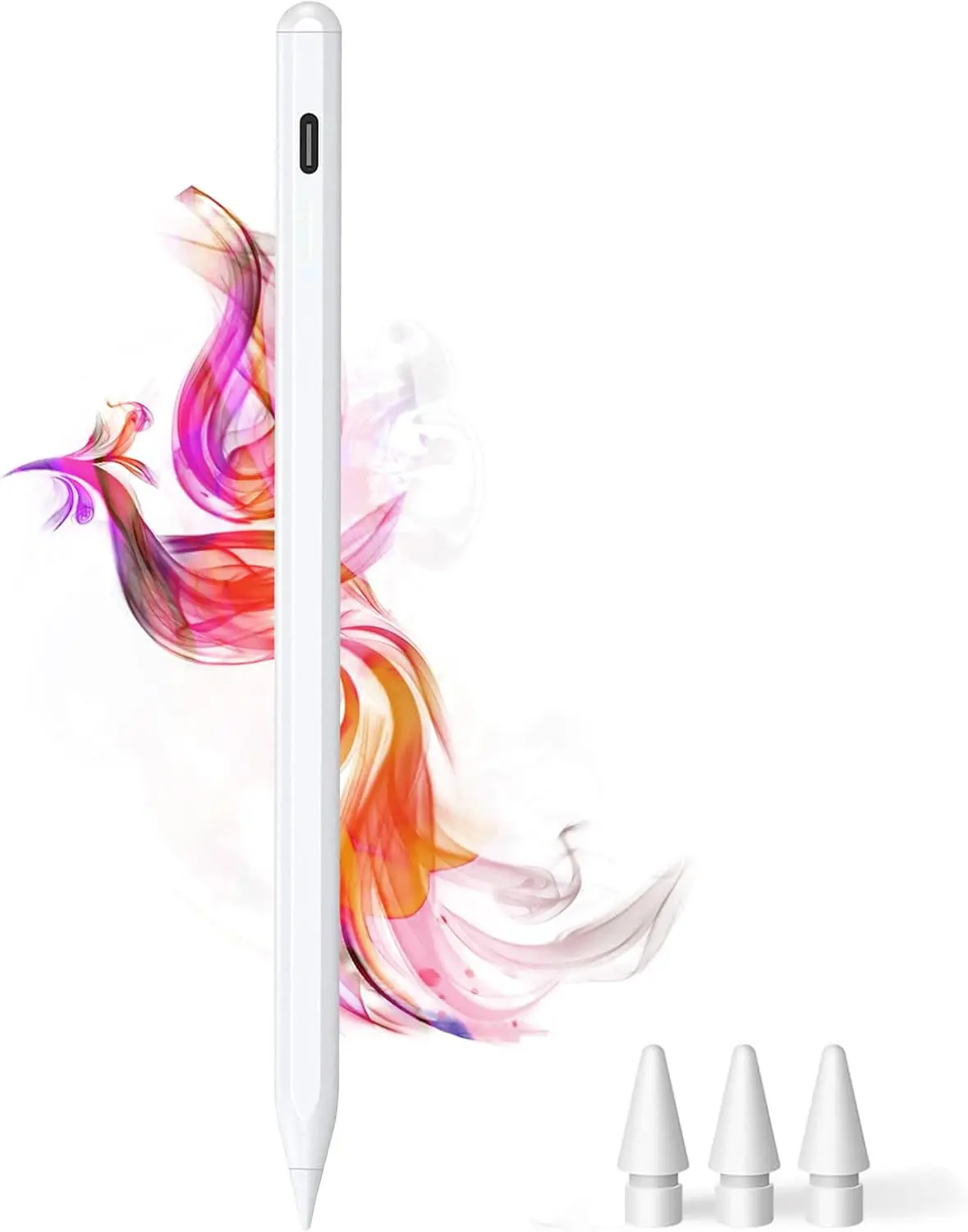 Stylus Pen for iPad 2018-2026, Fast USB-C Charge Palm Rejection, Magnetic Attachment, Compatible with Apple Pencil iPad 11/10/9/8/7/6, pro 13/12.9/11, Air 3/4/5/M2/M3/M4, and Mini 5/6/7 Gen
