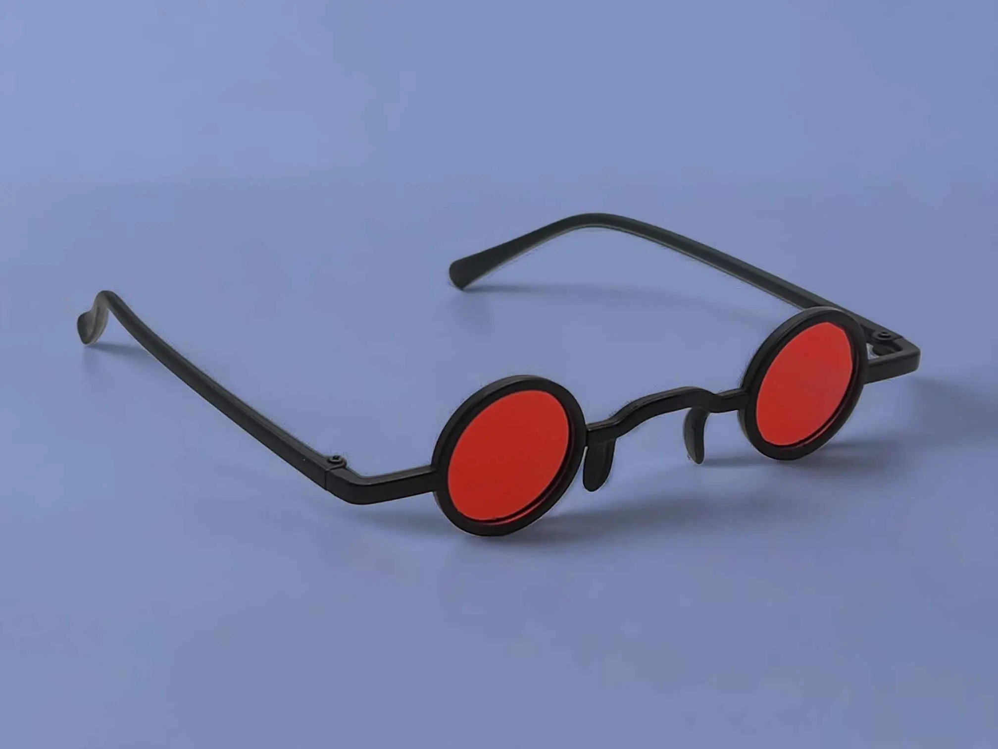 Fashion Small Frame Round Sunglasses Vintage Black Sunglasses Steampunk