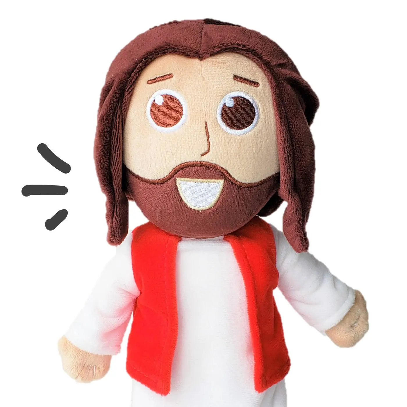 The Talking Jesus Doll - 12" Plush Jesus Toy - Speaks 10 of Jesus' phrases from the Bible - Teach your kids before the World does Religious Stuffed Doll Soft Huggable Soft Cuddly Gift Soft Furry Collectibles