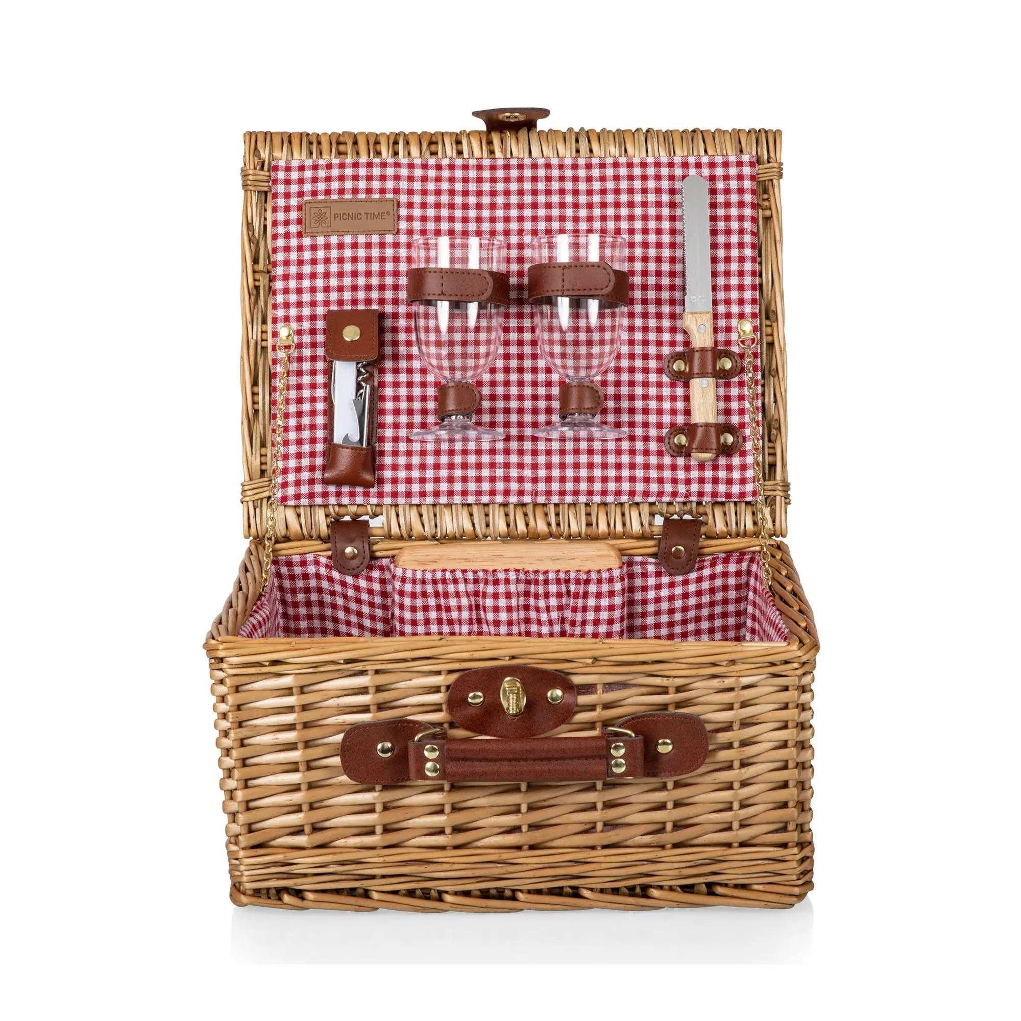 Picnic Time Classic Wine & Cheese Picnic Basket with Tools