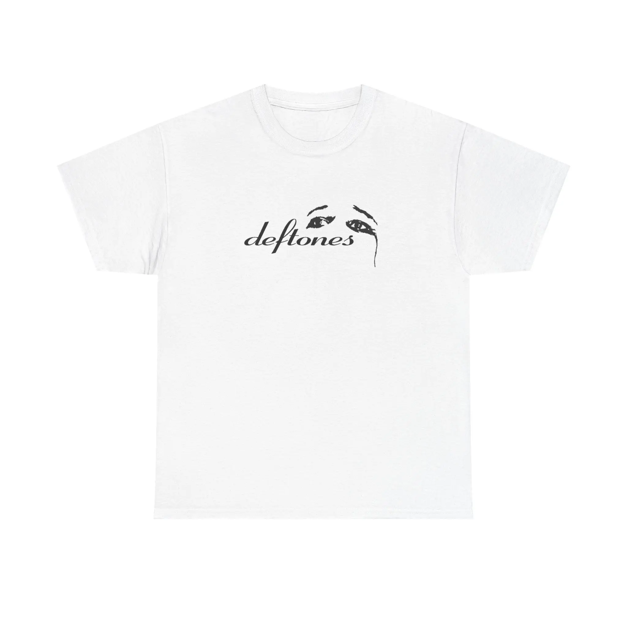 Deftones Unisex Heavy Cotton Tee - Music Apparel, Casual Streetwear, Gift for Music Lovers - Fabric, Menswear Comfort vintage clothing men merch gifts Fashion Top