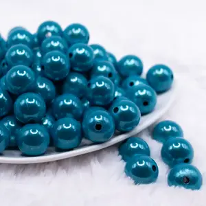 16mm Blue Miracle Bubblegum Bead