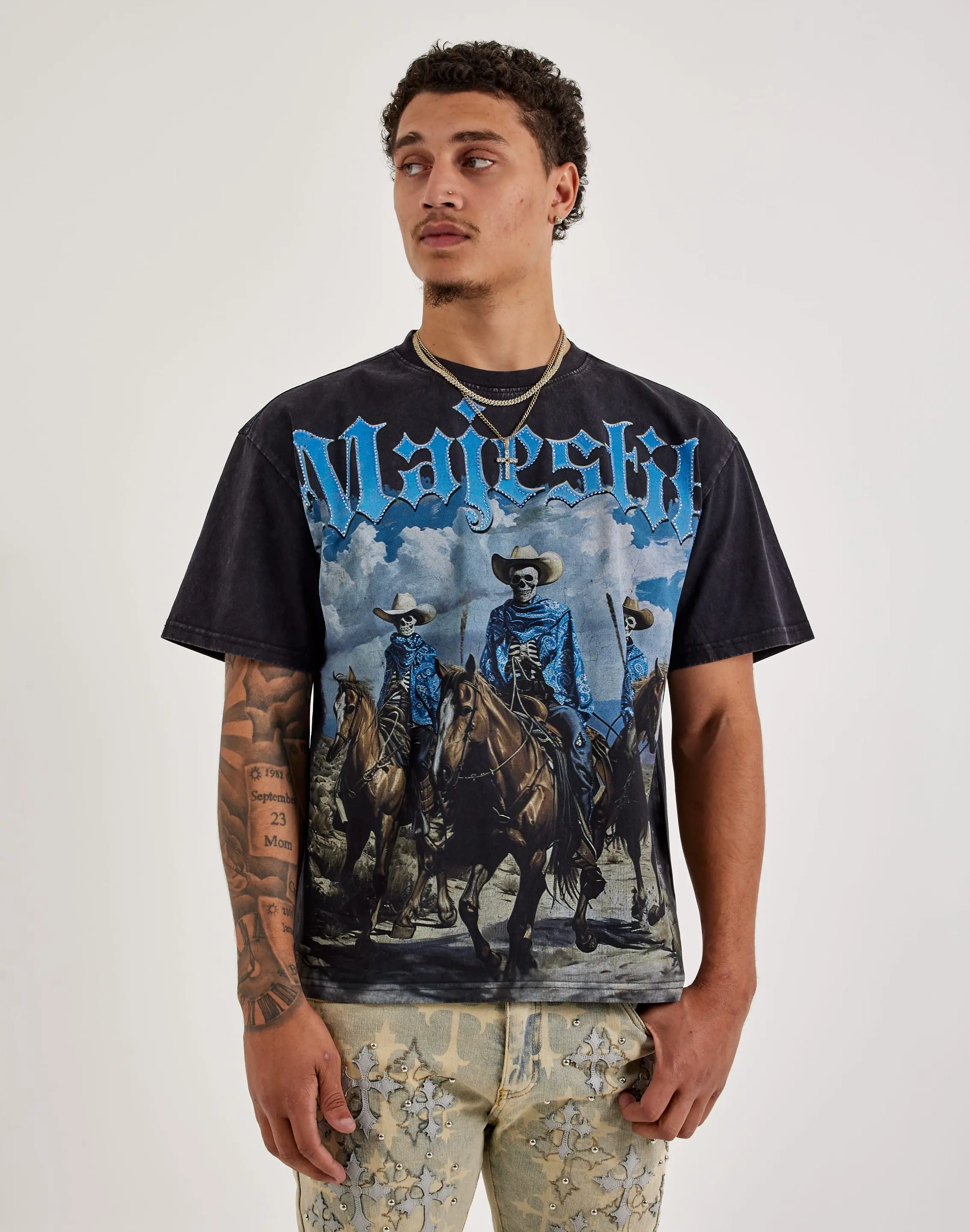 Mens Majestik We Are Brothers Tee