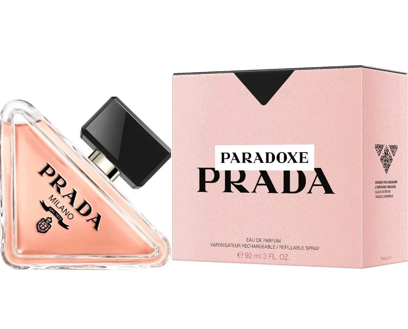 PRADA Paradoxe Eau de Parfum (EDP) - Luxury Full-Size Women's Fragrance, 3.0 fl oz, Boxed Perfumes for Women, New in Box