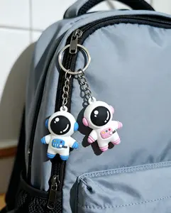 Cartoon Astronaut Keychain, Space Explorer Pendant, Cute Accessory For Bags & Phones, Student Gift Decoration