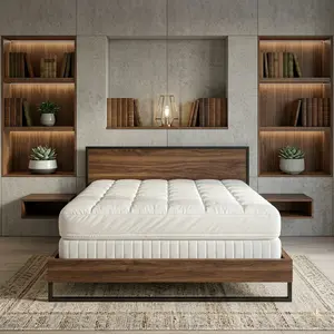 Luxury 4-Inch Mattress Topper Queen – Extra Thick Pillow Top Pad, Soft & Breathable Cooling Fabric, Deep Stretch Pocket Design, Relieves Back Pain & Improves Sleep Comfort