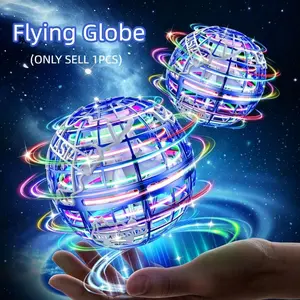 Hand Operated Flying Toy  for Kids - 360 Motion Sensor Mini levitating flying globe, Hands- Free Hover Ball Toy with LED Lights, Indoor/ Outdoor Flying Orb Ball for Boys & Girls Ages 8+ flying orb ball flying ball flying toys hover ball toys for boy