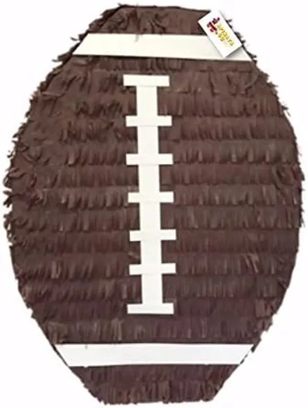 APINATA4U 22" Tall 2-D Large Brown Football Pinata - Kick Off Your Party with Sports-Themed Excitement and Score Big Fun!