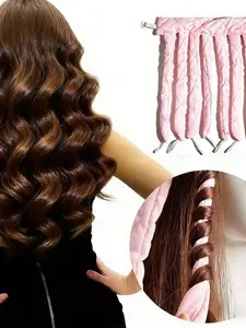 Heatless Soft Curling Rods, Gentle Curling Headband for Women, Sleep Curls Overnight, No Heat Damage, Effortless Big Waves, Travel Essential, Hair Rollers Wave