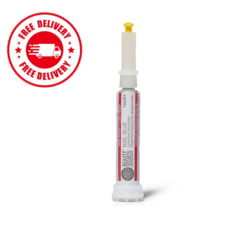 [Limited Time Deal] Beauty Secrets Leak-Proof Tip Liquid Nail Glue - 1.06oz (1-1.9 fl oz), 8.19x2.87x0.79 Inches Portable Salon-Quality Precision Tube, Long-Lasting Adhesion, Mess-Free Application, Nail Art Products for Acrylic Extensions