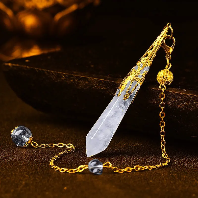 Golden white crystal