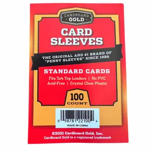 Cardboard Gold Soft Card Sleeves - Standard Size -