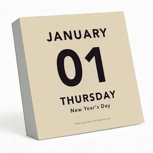 2026 Large Text Daily Calendar | Today Is Box Calendar with Big Dates For Easy Reading, Great for Home or Office, Calendar Gift For Her or Him. Hanging Wall Calendar for Work