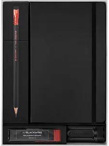 Moleskine x Blackwing Creative Set - 12 Blackwing Soft Pencils, Large Sketchbook, 10 Erasers, One-Step Sharpener, Giftbox