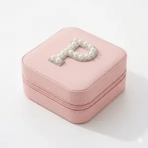 Personalized Pearl Initial Jewelry Box