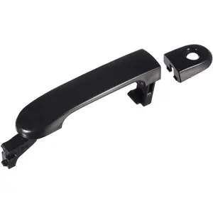 Exterior Door Handle For Nissan Versa 2007-2012, Front Left Driver Side With Keyhole Replaces 82363, Black