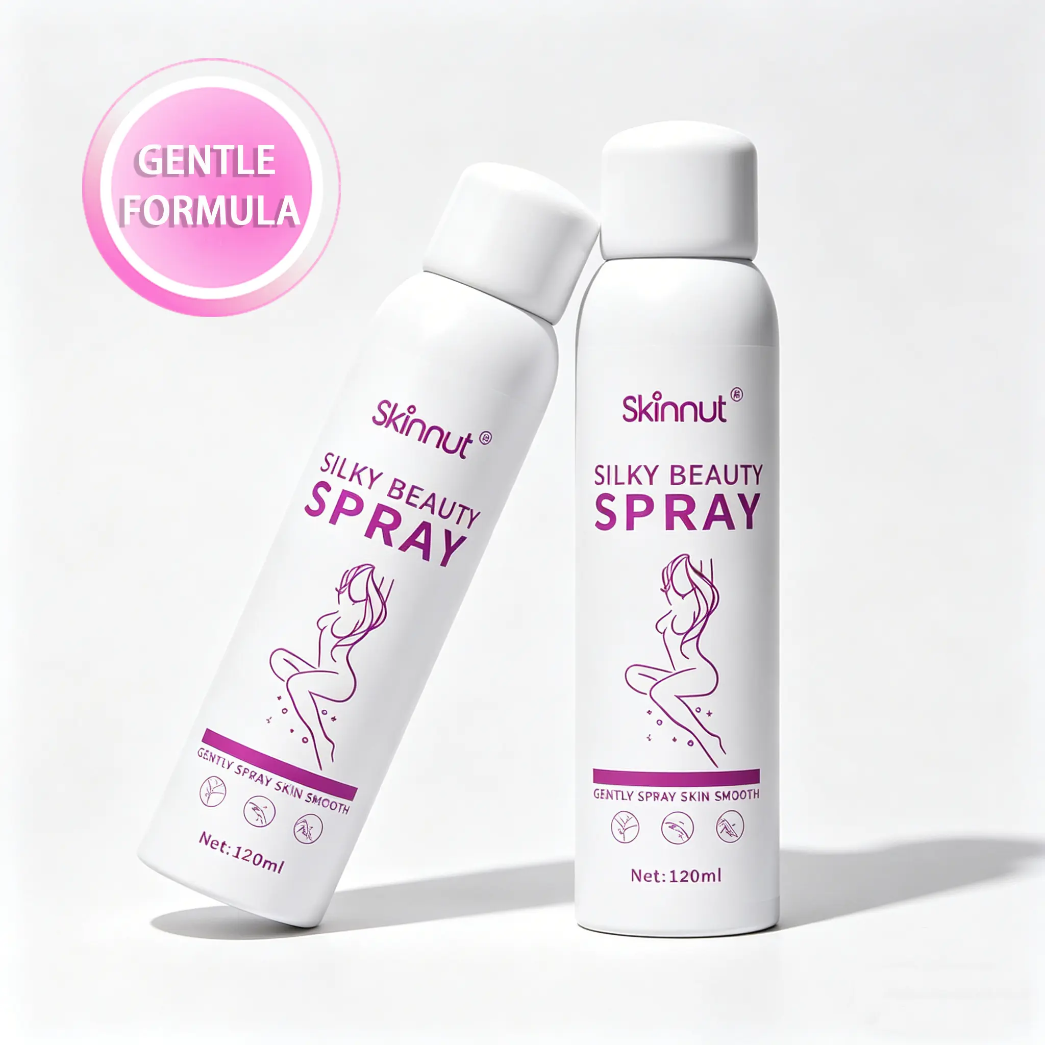 Skinnut Hair removal mousse Hair Removal Cream for Sensitive Skin, Hypoallergenic Formula Acid for Soothing Care, Suitable for Men & Women 120ml