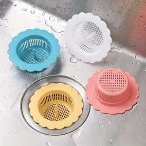 4pcs Kitchen Sink Drain Filter, Drain Protector, Bathroom Toilet Sewer Floor Drain, Dishwashing Sink, Anti-clogging and Leaking Net